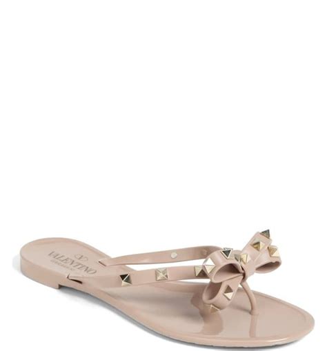 Rockstud Flip Flop Main Color Blush Valentino Bridal Valentino