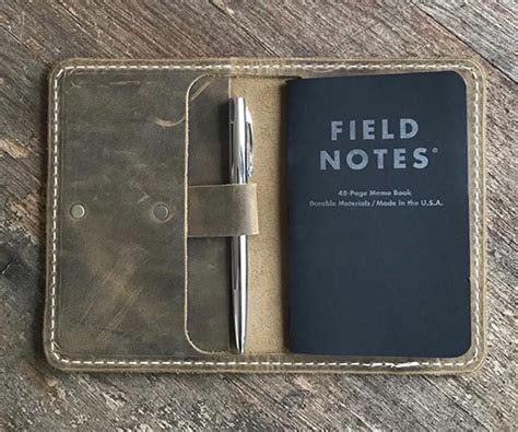 Keep Your Field Notes In This Natural Leather Wallet