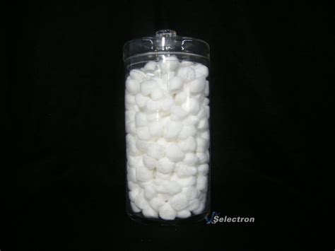 Large Container With Cotton Balls Item 38 Disposable Single Use