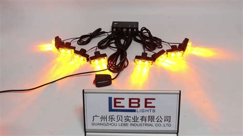 Lb1002 Amber Led Grille Strobe Light Youtube