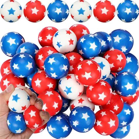 Amazon Liliful 4th Of July Stress Balls Bulk 1 57 Inch Mini