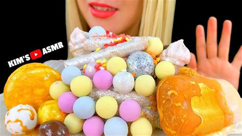 Asmr Cake Pops Silver Cake Chocolate Ice Bars Candy Eating Sounds