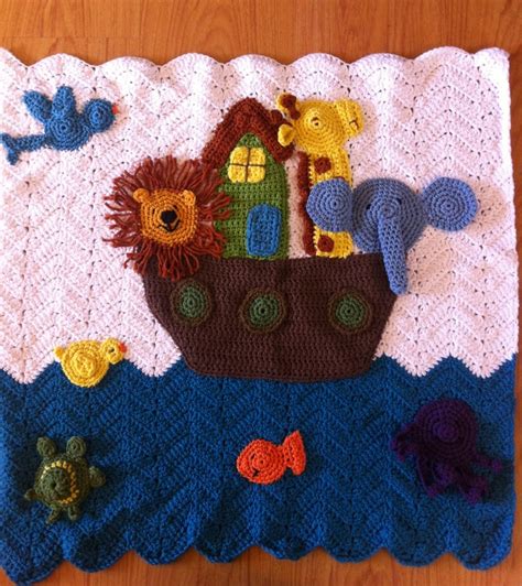 Noahs Ark Baby Afghan Crochet Blanket Pattern