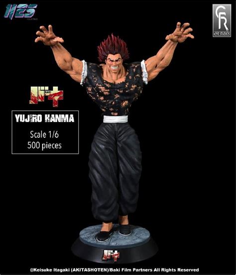 Yujiro Hanma Baki Statue Résine 37 cm