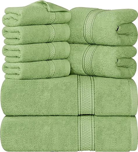 Utopia Towels 8 Piece Premium Towel Set 2 Bath Towels 2 Hand Towels And 4 Wash