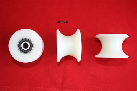 Mm Nylon Pulley Wheel With Ball Bearings Various Groove Size