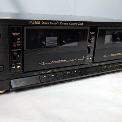 TEAC W 450R Stereo Double Reverse Cassette Deck 1989 Reverb