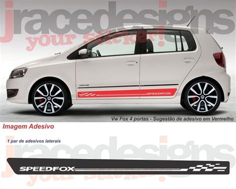 Faixa Lateral Kit Adesivo Vw Fox Speed Fox