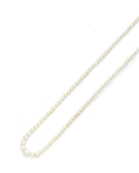 Bonhams A Single Strand Pearl Necklace