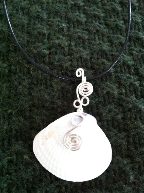 Wire Wrapped Sea Shell Necklace Sea Shell Is From Sanibel Island