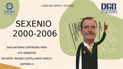 Sexenio De Vicente Fox 2000 2006 Docsity