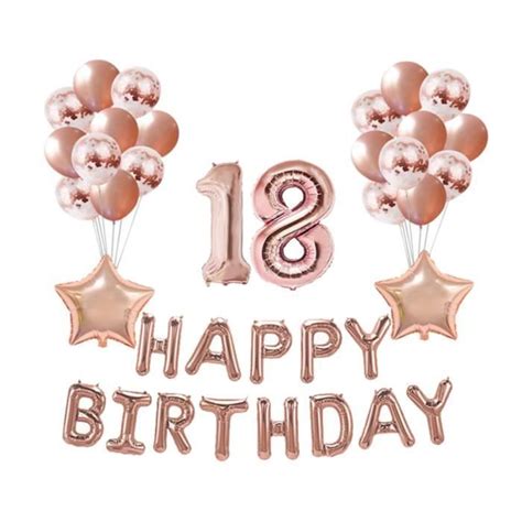 Pcs Ans Joyeux Anniversaire Ballons Or Rose D Coratif Ballons Set