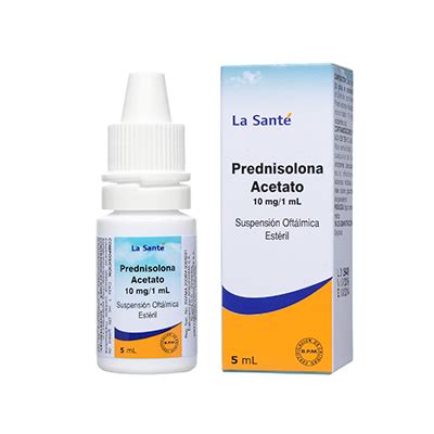 PREDNISOLONA ACETATO 10 MG 1 ML SUSPENSIÓN OFTÁLMICA LA SANTÉ PLM