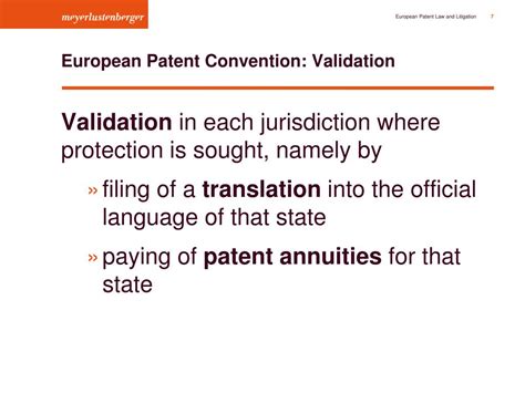 Ppt European Patent Law And Litigation Powerpoint Presentation Free