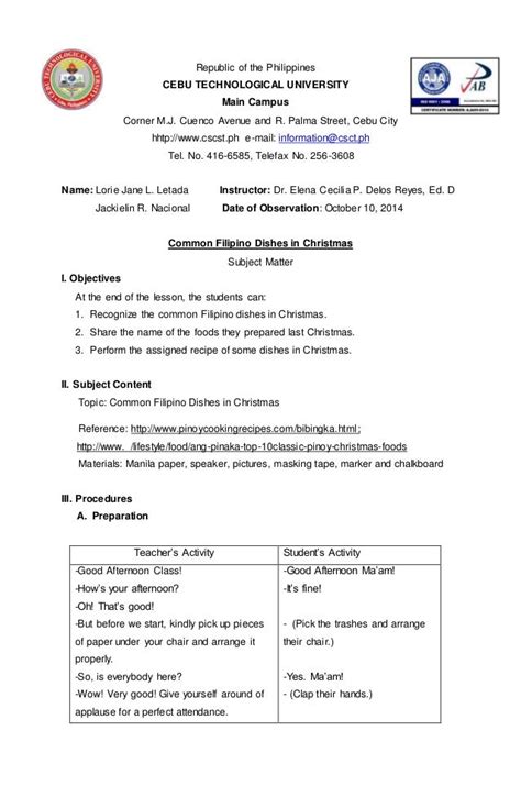 Detailed Lesson Plan In Mapeh Health Ii Lesson Plan Sample Lesson Plan Otosection