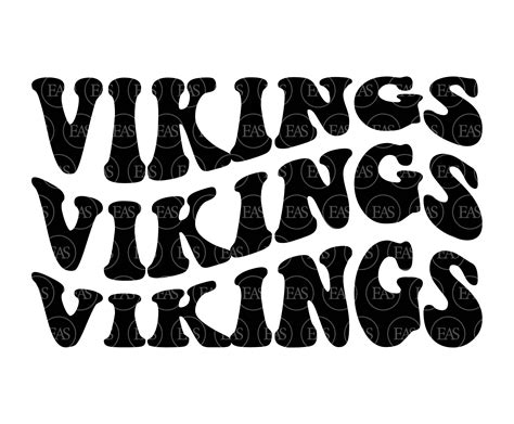 Vikings Wavy Stacked Svg Go Vikings Svg Vikings Team Svg Etsy Hong Kong