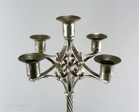 Antiques Atlas Goberg Arts Crafts Steel Candelabra