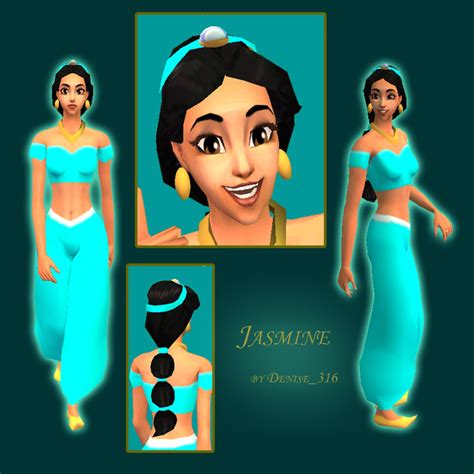 Mod The Sims Jasmine Aladdin And Genie From Disney S Animated Movie