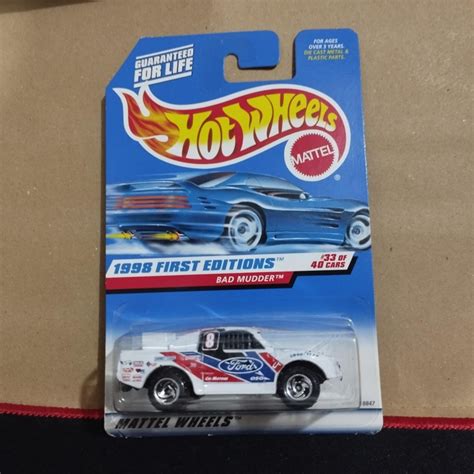 Hot Wheels First Editions Ford Bad Mudder White Shopee Philippines