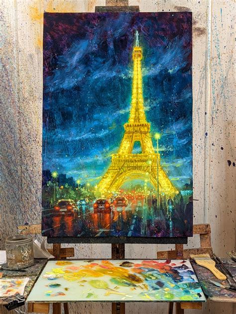 Paris Eiffel Tower Glow By Christopher Clark Abend Gallery