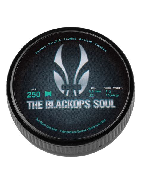 THE BLACKOPS SOUL 250 Plombs Tête Plate Cal 5 5mm