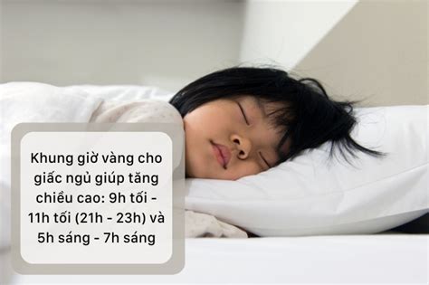 Nên ngủ lúc mấy giờ để tăng chiều cao cho trẻ Khung giờ vàng cho giấc ngủ