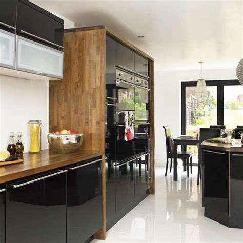 Black High Gloss Kitchen Cabinet Doors Anipinan Kitchen