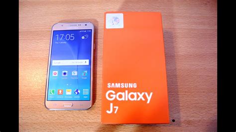 Samsung Galaxy J7 GOLD Unboxing Setup First Look HD YouTube