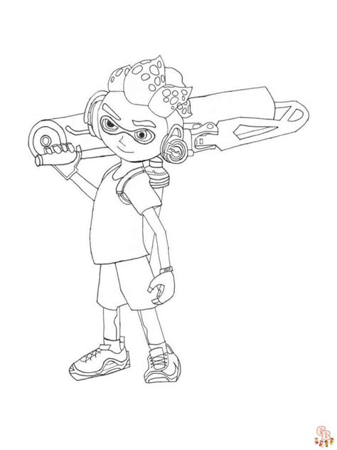 Coloriage Splatoon Les Meilleurs Dessins Imprimer Pour Les Fans