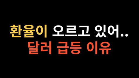 달러 환율이 급등하는 이유 Feat 14년만에 5개월 연속 무역적자 Youtube