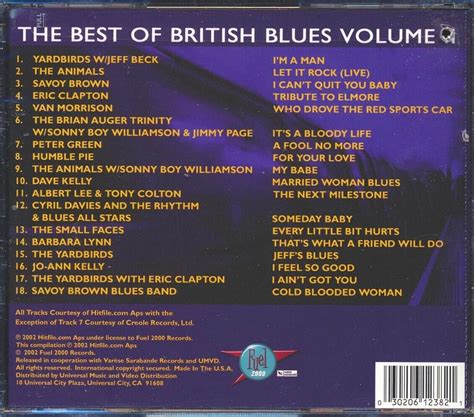 Various The Best Of British Blues Volume Ii 2002 Compilation New Cd Ebay