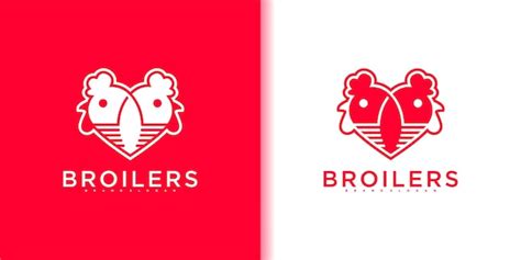 Premium Vector Abstract Broiler Logo Design With Modern Element Style