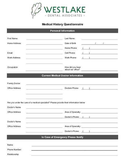 Fillable Online Patient Questionnaire Consent Form Health Navigator