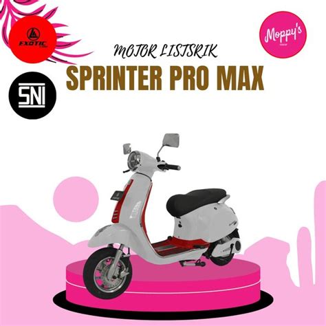 Jual Motor Listrik Vespa Listrik Exotic Sprinter Pro Max Promax Pacific