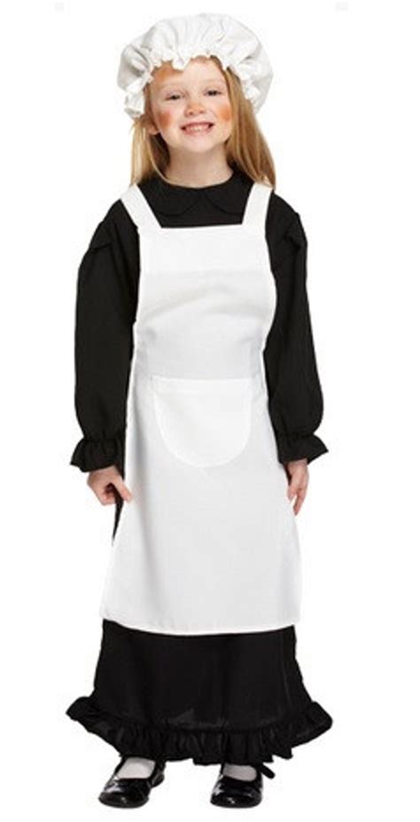 Girls Poor Victorian Maid Fancy Dress Costume Fancy Dress World