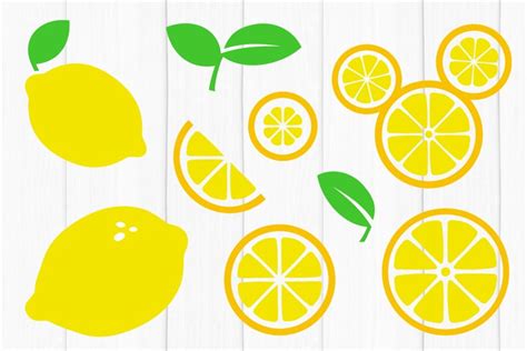 Lemon Svg Bundle Lemon Slice Svg Cut Files