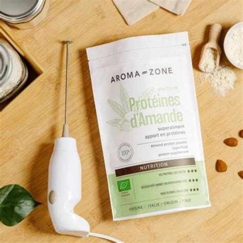 Superaliment Protéines d amandes Bio en poudre 300g Aroma Zone