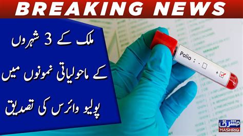 Mulk Ke 3 Shahero Kay Maholiyati Namuno Main Polio Virus Ki Tasdeeq