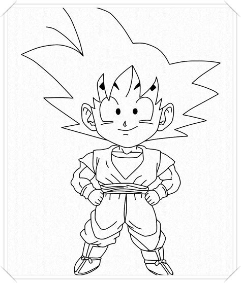 Los Más Lindos Dibujos De Goku Para Colorear Y Pintar A Todo Color Imágenes Prontas Para