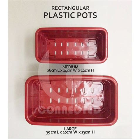 rectangular plastic pot plant rectangle box pots pots  bconnected