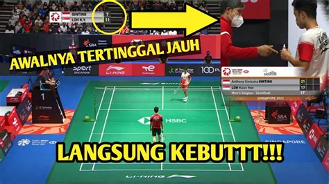 ANTHONY SINISUKA GINTING VS LOH KEAN YEW SEMIFINAL SINGAPORE OPEN 2022