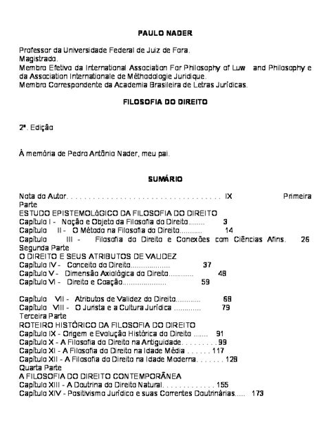 Paulo Nader Filosofia Do Direito Pdfcoffee