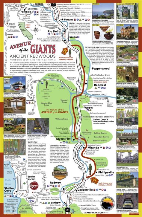 Avenue Of The Giants Map | Sustrainability - Avenue Of The Giants ...