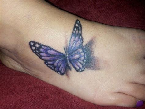 My Tattoo 3d Butterfly Realistic Butterfly Tattoo Purple Butterfly