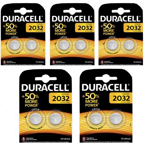 Genuine 10x Duracell Cr2032 3v Lithium Coin Cell Battery