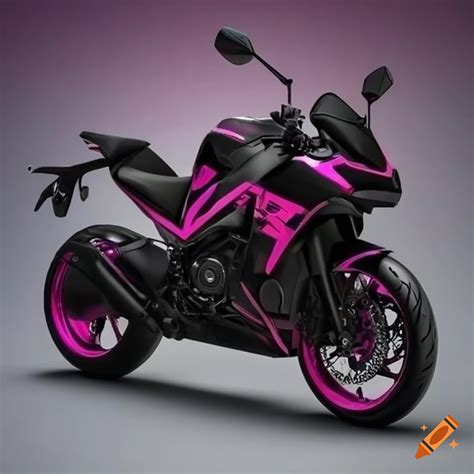 Black And Pink Mt07 Motorbike