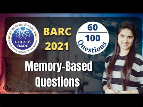 BARC 2021 Memory Based Questions Solution BARC 2021 Answer Key