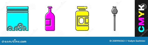 Drug Alcohol Dependency Icon Shows Drug Addiction Imagery Cartoon