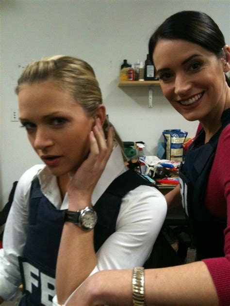 Criminal Minds AJ Cook Paget Brewster Criminal Minds Behind The