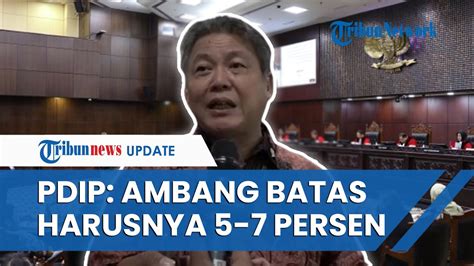 PDIP Tanggapi Putusan MK Soal Ambang Batas Parlemen Direvisi Sebelum